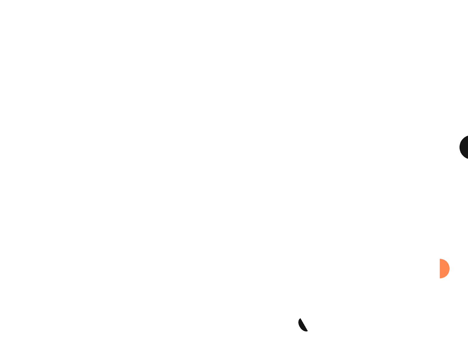 Footer decorative shapes